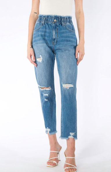 Plus High Rise Mom Jean