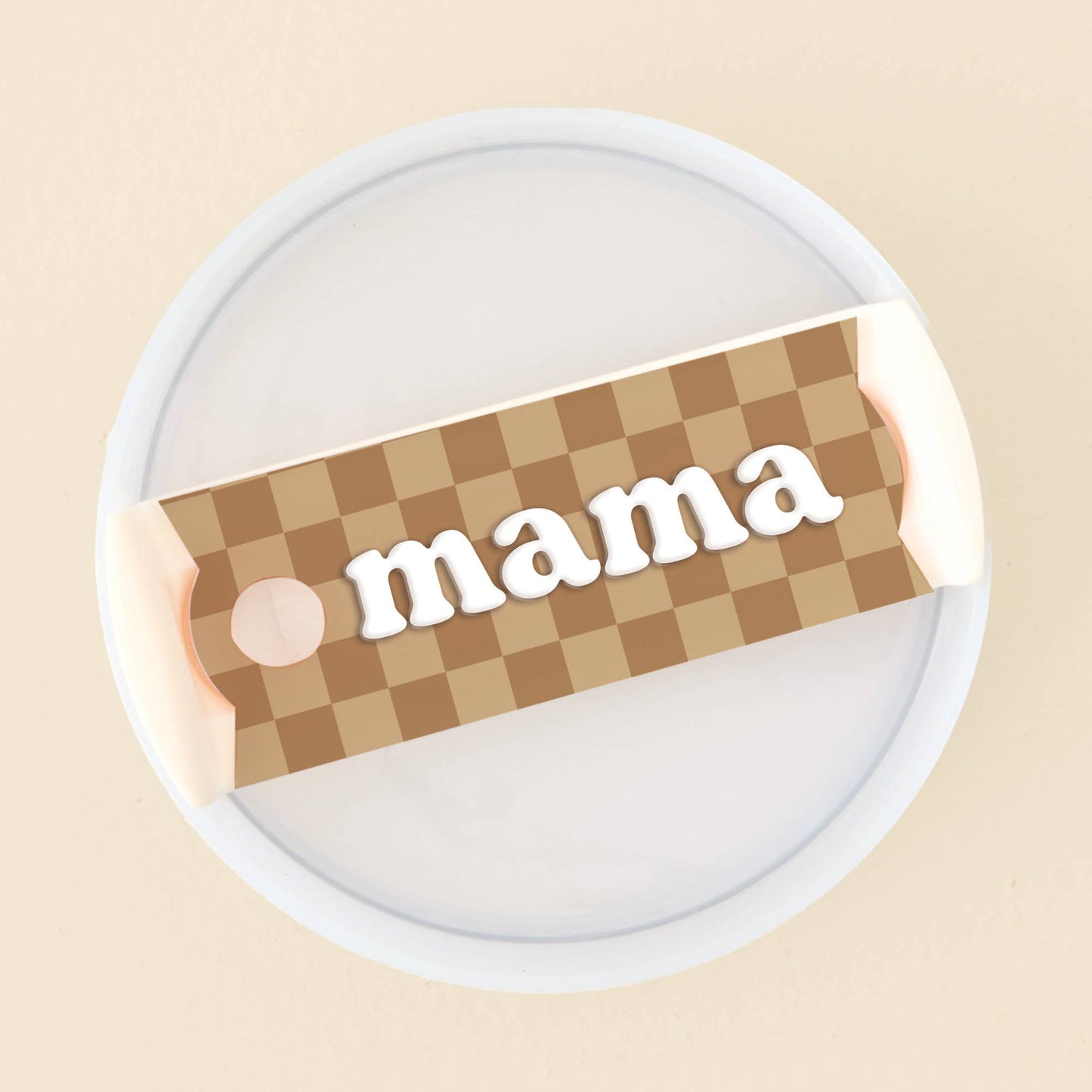 Tumbler Lid Tag-Mama