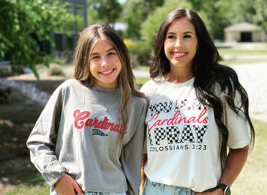 CUSTOM Checker Long & Short Sleeve |  Team Spirit Shirt