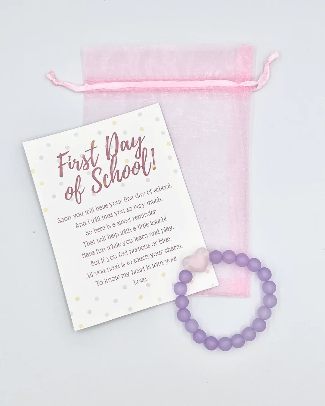 Back to School Bracelet with Poem - Girl