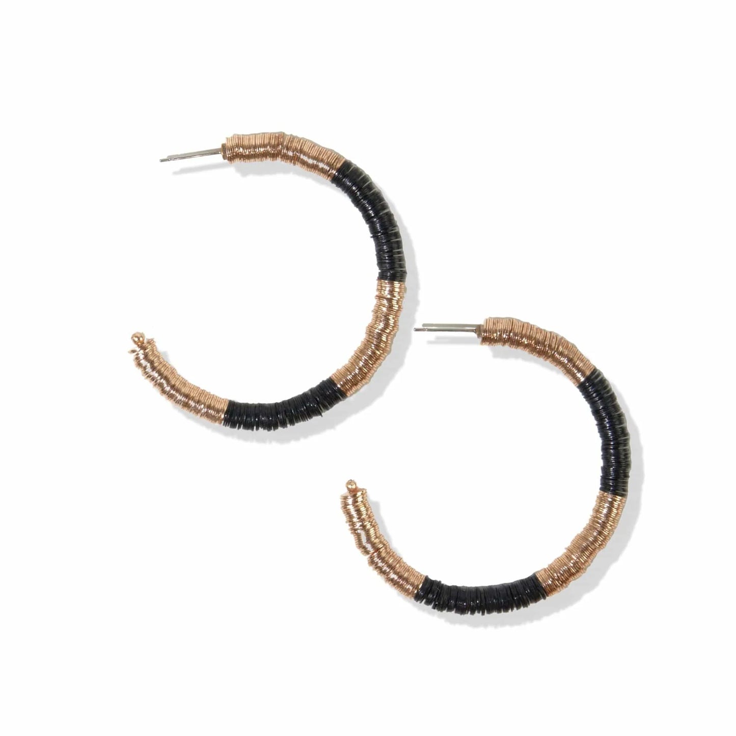 Gold Sequin Hoops