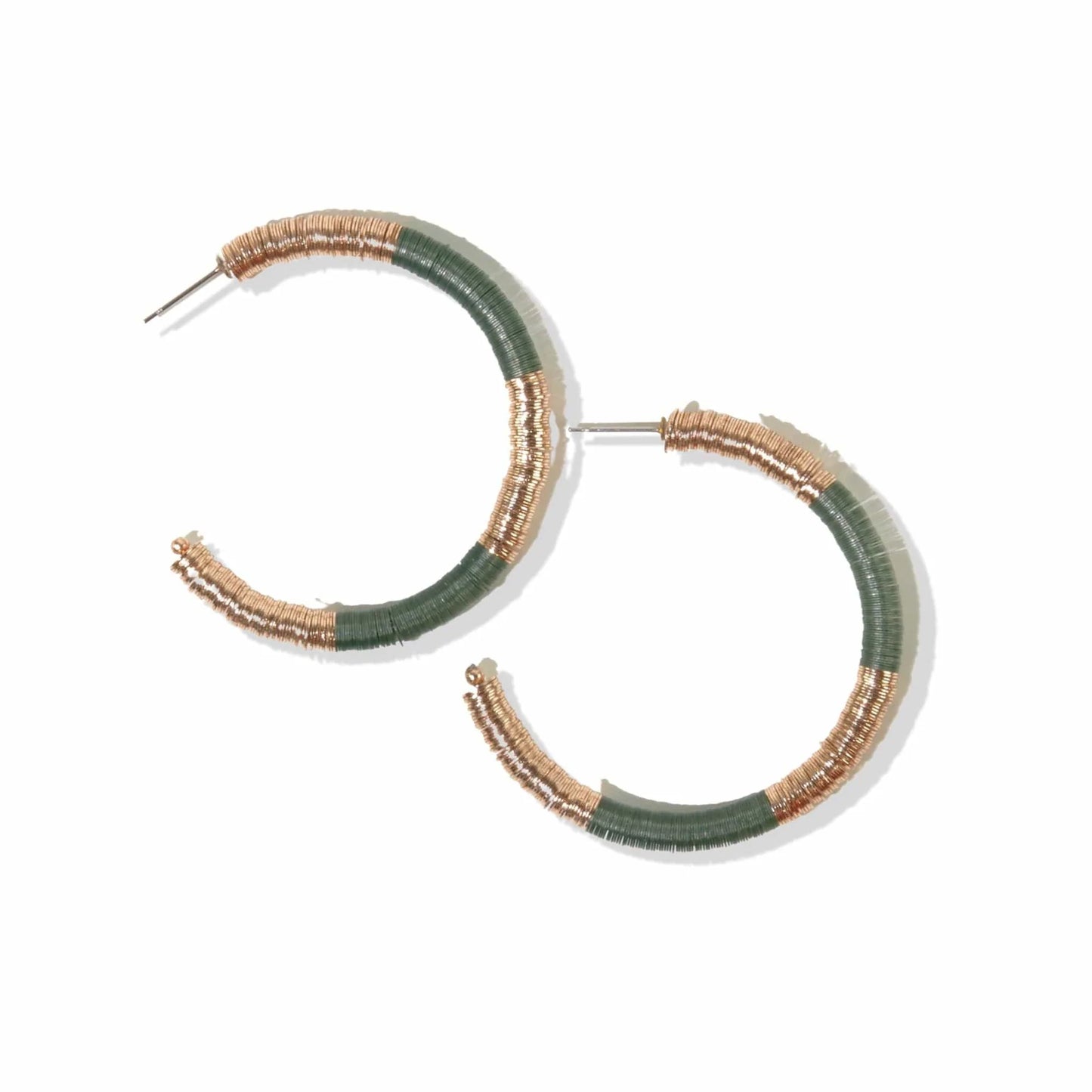 Gold Sequin Hoops