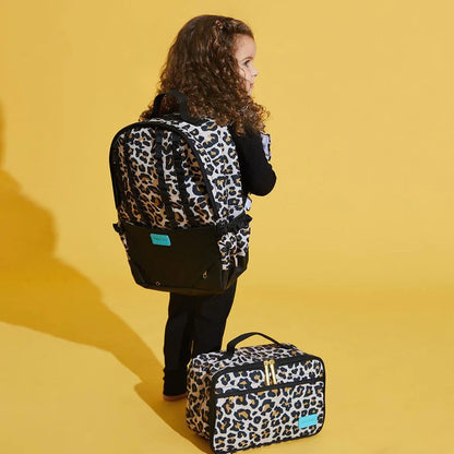 POSH PEANUT LANA LEOPARD - RUFFLED BACKPACK