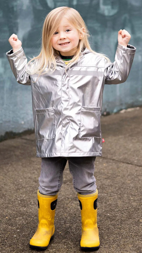 Magnetic Metallic Raincoat