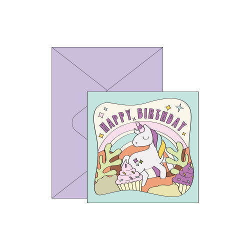 Unicorn Pop Up Card