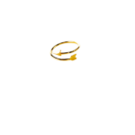 FOLLOW YOUR ARROW RING- 22K GOLD PLATED