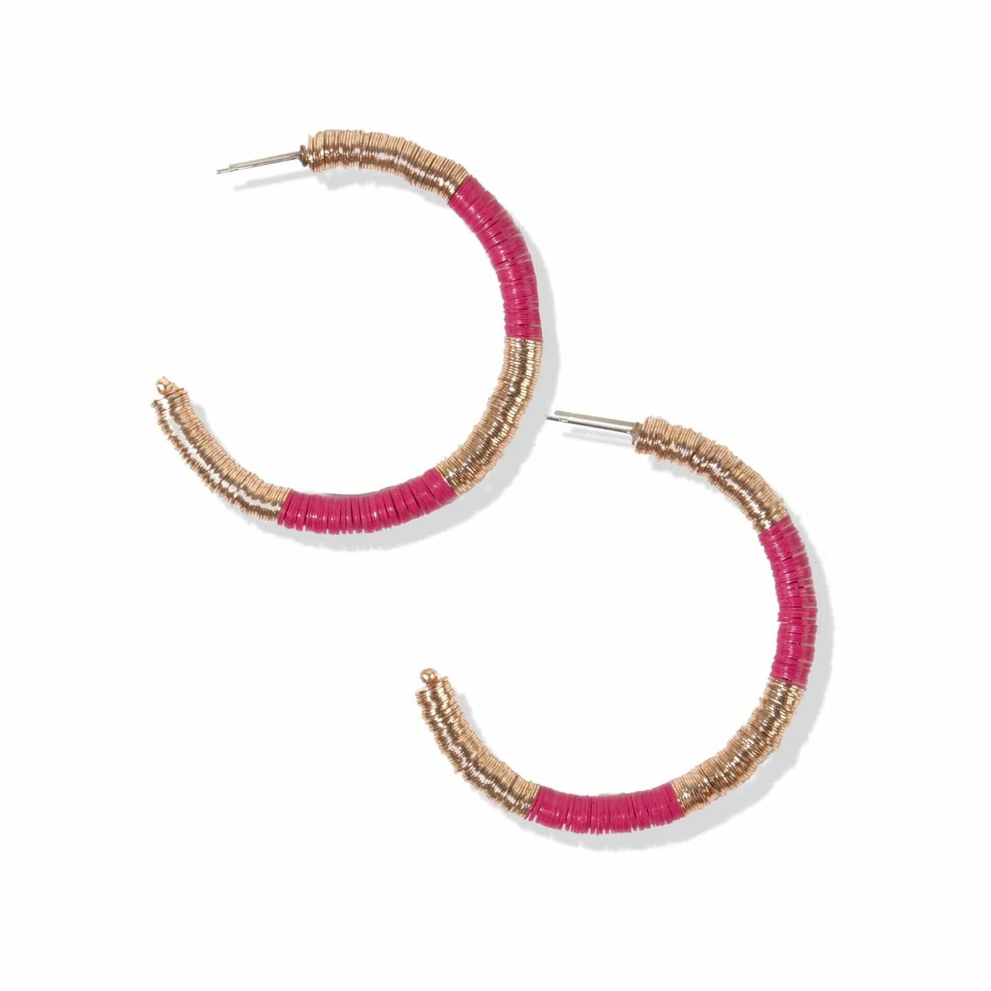 Gold Sequin Hoops