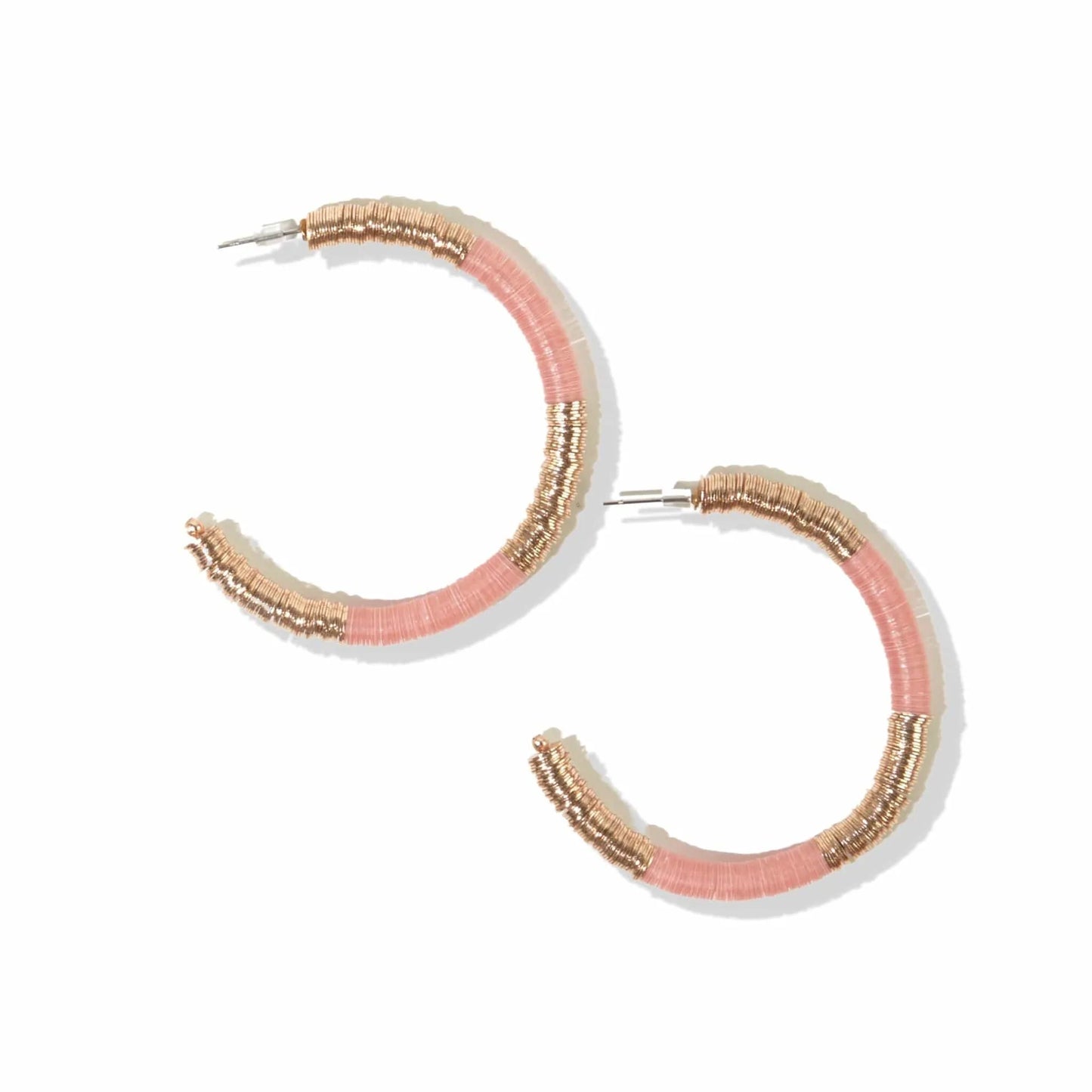 Gold Sequin Hoops