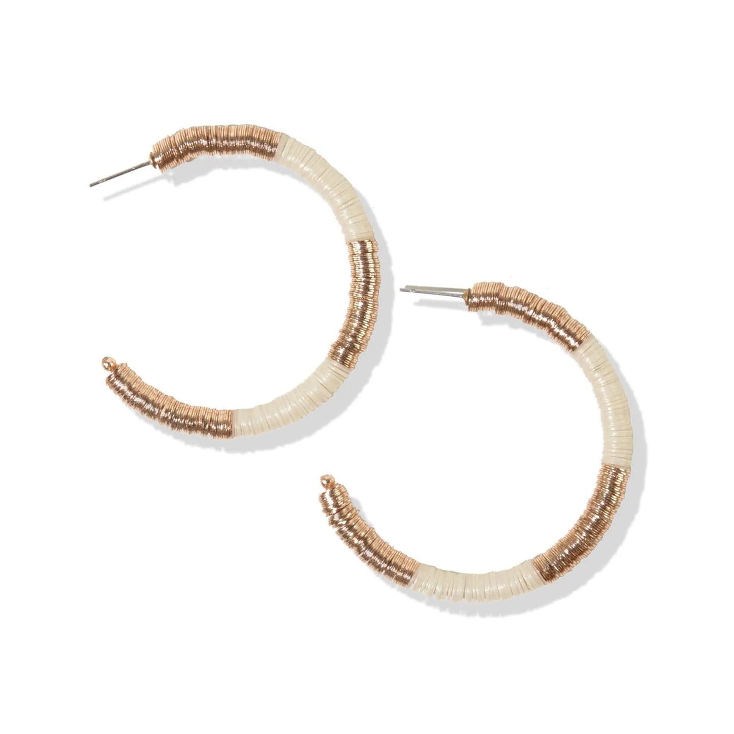 Gold Sequin Hoops